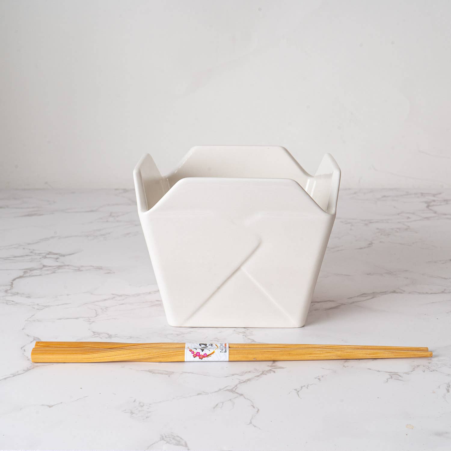 Urban Tokyo - Wholesale Serve Bowl - 16oz 5"W x 4"H Takeout Box Serving Bowl With Chopsticks Lucky Cat (1/24)3