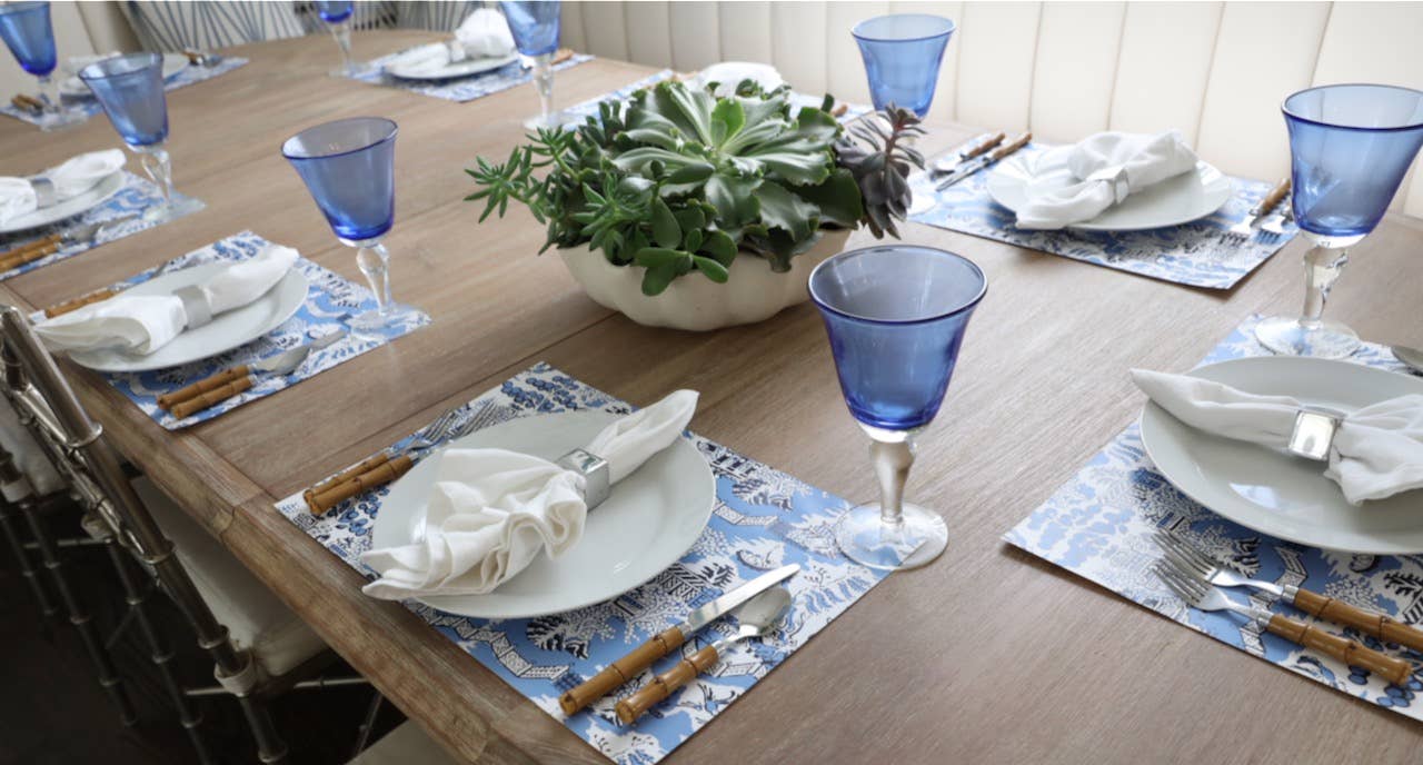 Casa Courant - Wholesale Disposable Placemat - Everyday paper placemats- PagodaMulti1