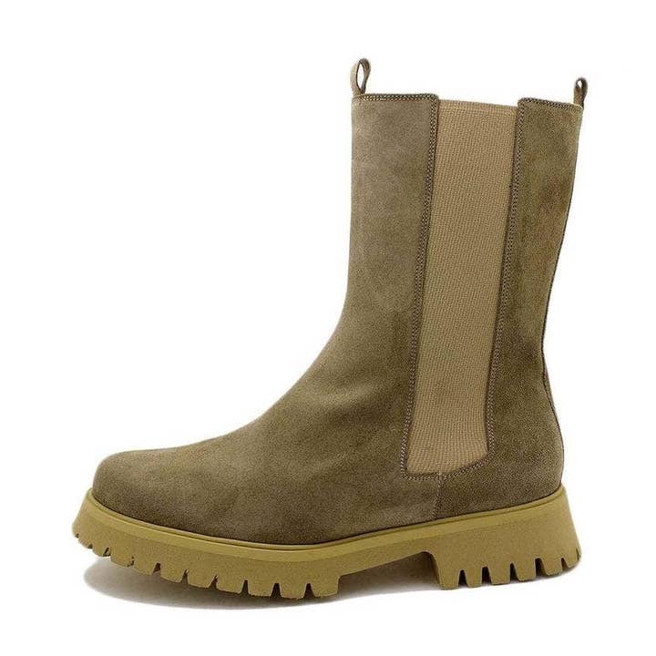 Suede Oatmeal Bootie 225645 for wholesale by PieSanto