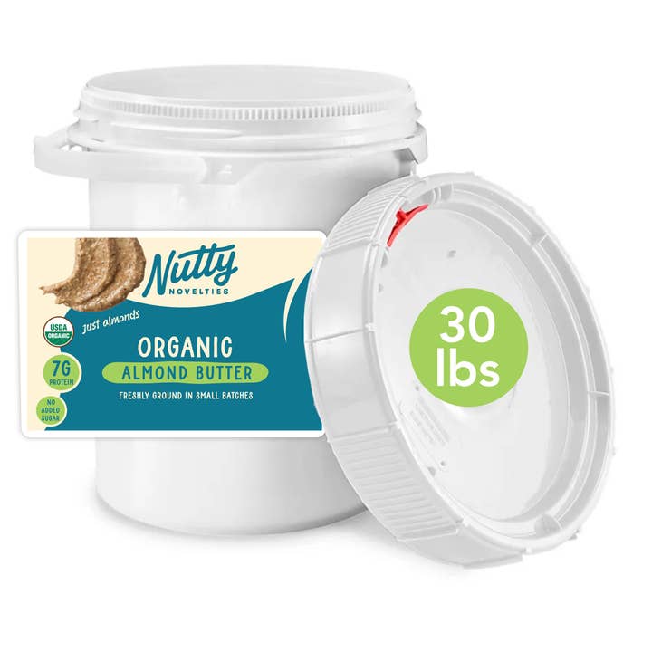 Bulk Organic Almond Butter for wholesale by Nutty Novelties