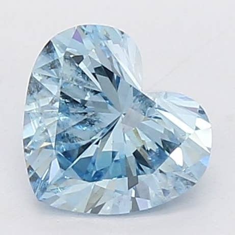 1,2 Carati Fancy Vivid Blue SI2 Certificato IGI Cuore per la vendita all'ingrosso da parte di Leela Diamonds