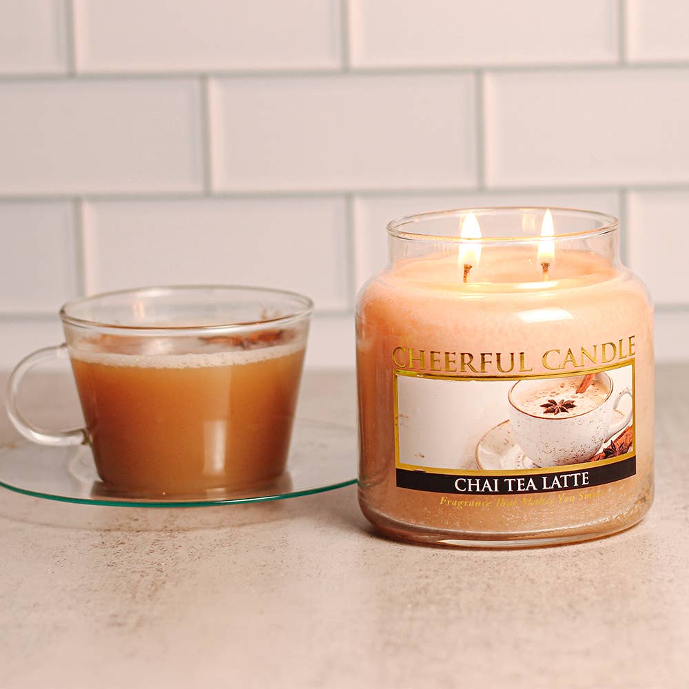 A Cheerful Giver - Venta al por mayor Velas en tarros - Vela alegre (16 oz.) — Chai Tea Latte3