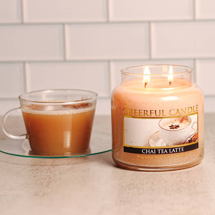 A Cheerful Giver - Venta al por mayor Velas en tarros - Vela alegre (16 oz.) — Chai Tea Latte3