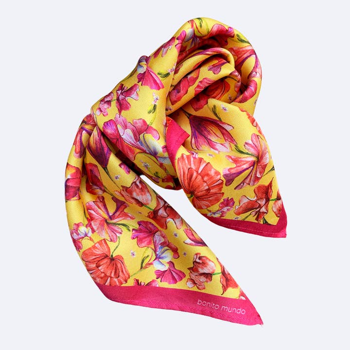 Bonito Mundo - Wholesale Scarf - Women's - Beauty - Natural silk scarf1