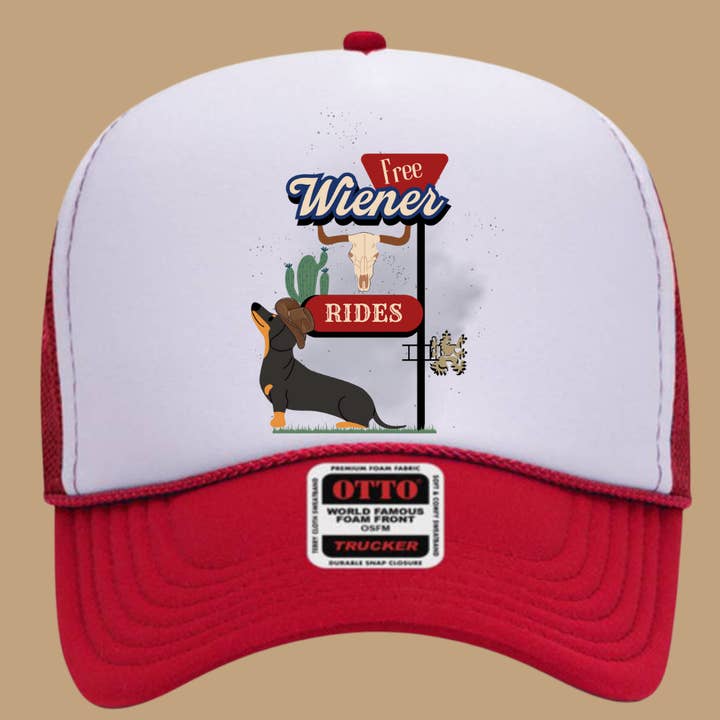 BDN Boutique - Wholesale Trucker Hat - Women's - FREE WIENER RIDES TRUCKER HAT *17 COLORS1
