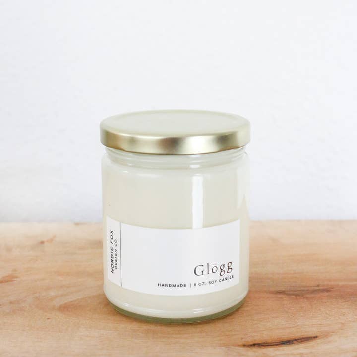 Nordic Fox Design Co. - Wholesale Jar/Filled Candle - Glögg Handmade Soy Candle 2