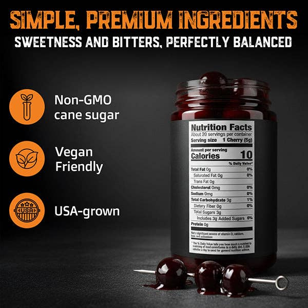 Aged & Charred - Wholesale Cocktail Mix/Syrup - Amarena Cocktail Cherries3