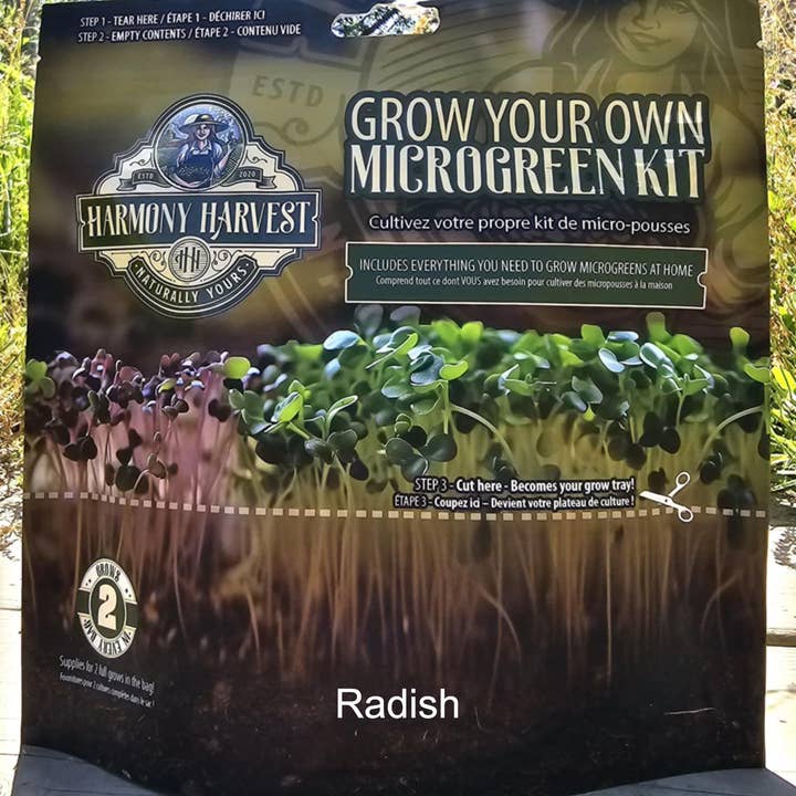 Harmony Harvest - Wholesale Plant Seeds - Radish Microgreen Grow Kit