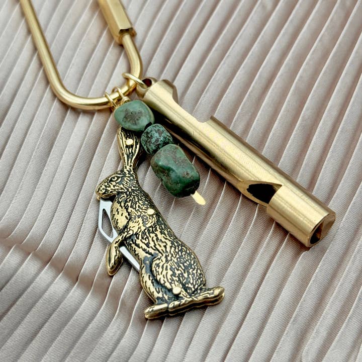 Wild Hare Purse Charm for wholesale by Fluff Hardware