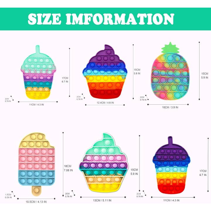 Holiday Farm - Wholesale Fidget toy – Kids - Fast Food Mix Pop It Fidget Kids Toy- Halloween9