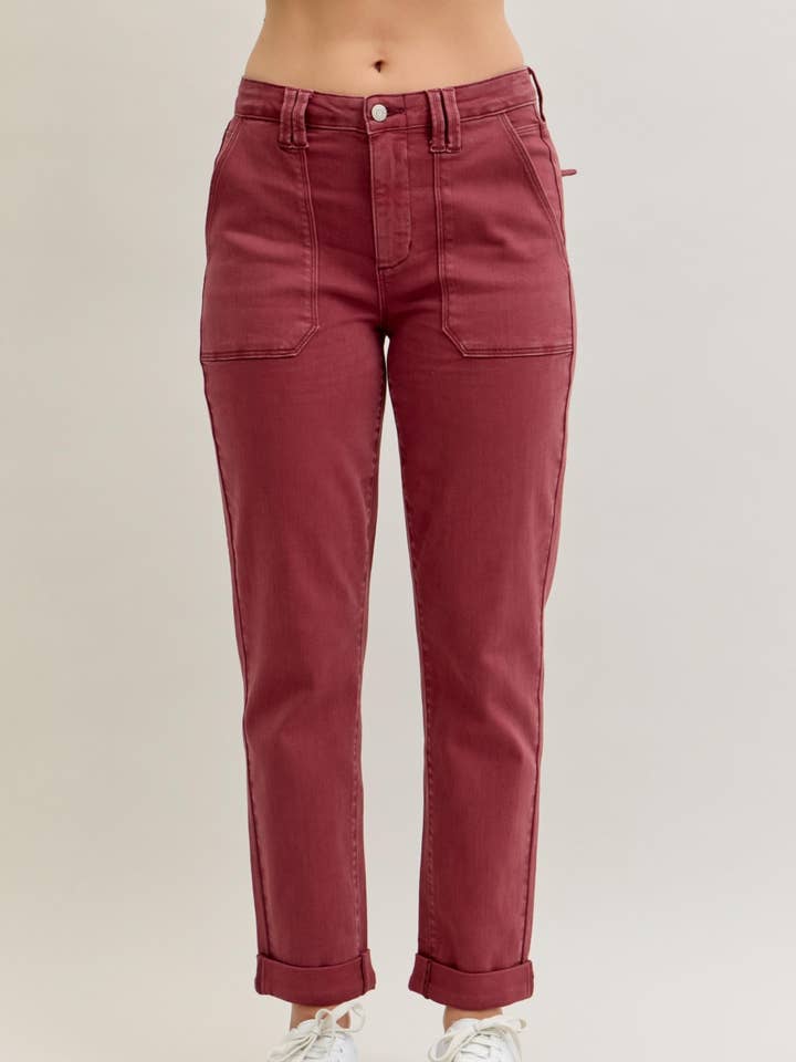 HW Aurora Weekender Garment Dyed Cuffed for wholesale by Judy Blue Jeans