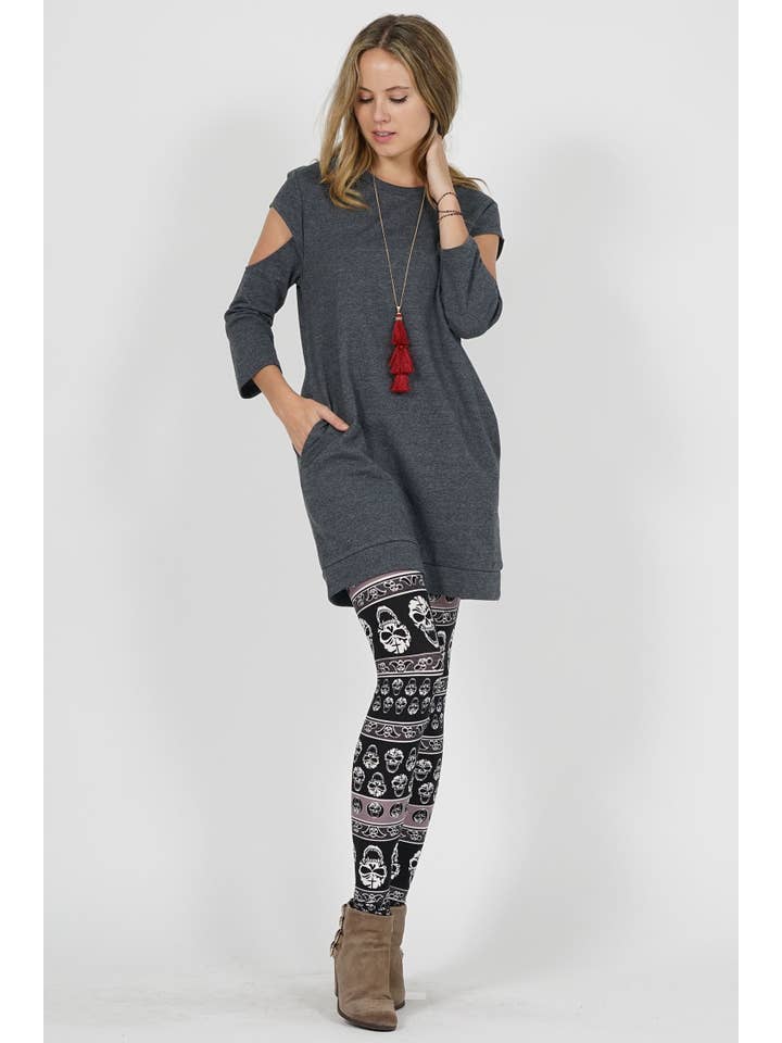 BLKPNK ..1010 Halloween skull print leggings SI-7090 for wholesale on Faire1