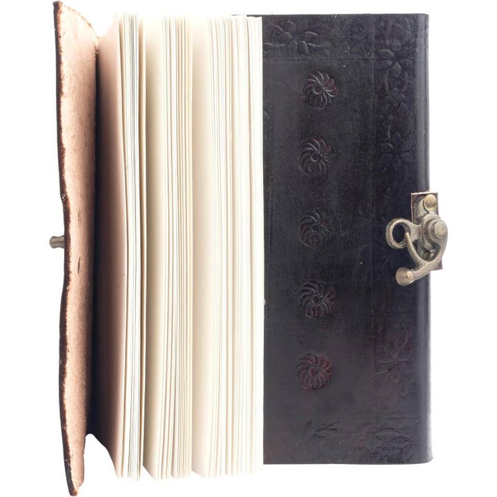 Tuzech Leather - Wholesale Journal/Diary - TUZECH Leather Journal Diary Skull Vintage Antique Book Of Shadows Handmade Notebook Sketchpad Hocus Pocus Notepad Gift for Men Women Seven Chakra With Leather Bound 7X5 Inches Brown6