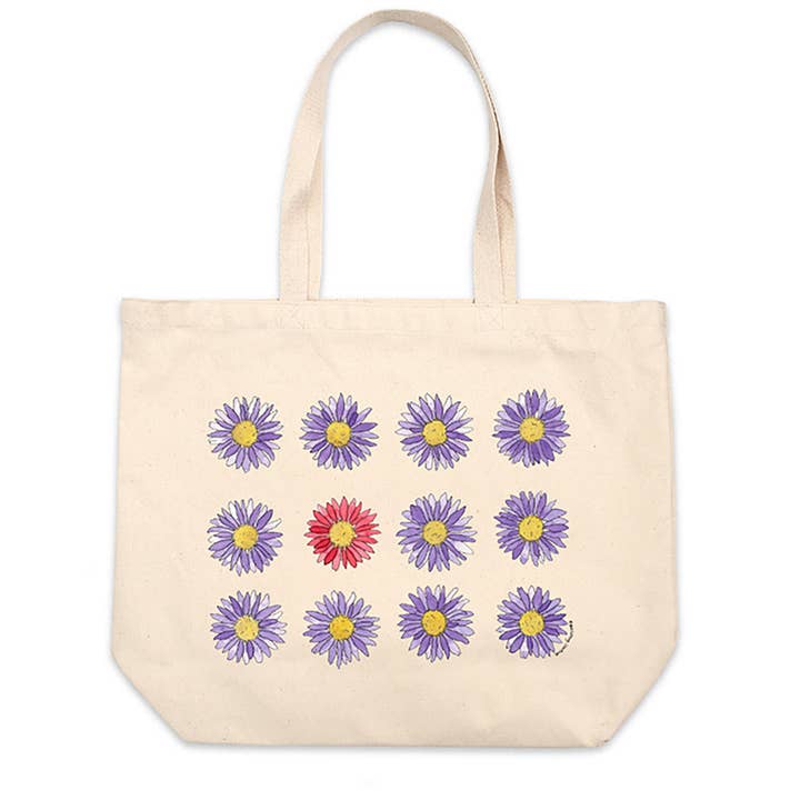Gerbera Daisies Market Tote for wholesale by Red Cottage Creative