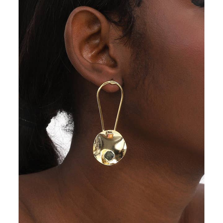 AVENS - Wholesale Dangle Earrings - Handmade goldtone earrings