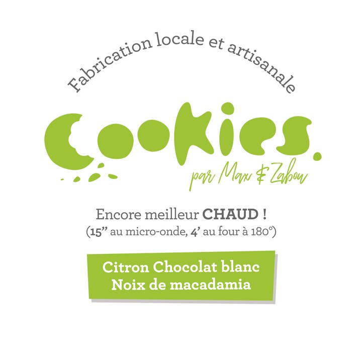 Les OooKies par Max&Zabou Délices - Wholesale Cookie - Lemon, white chocolate, and macadamia nut cookies1