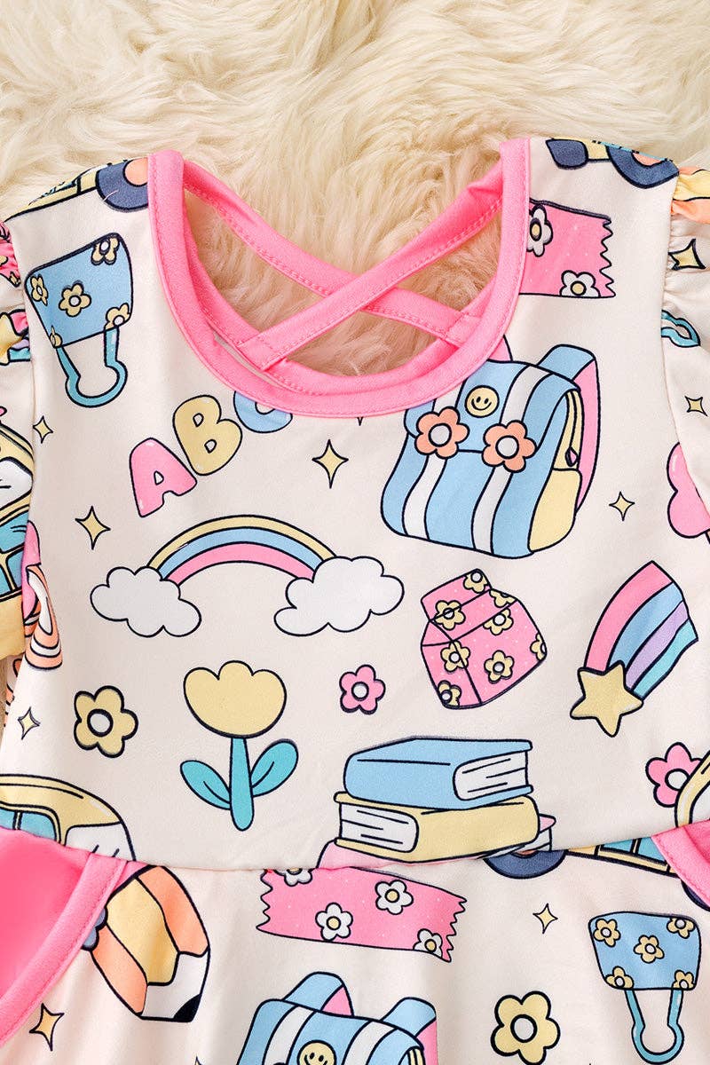 Kids Charm Online - Wholesale Dress - Kids - Back to school girls twirl dress with pockets. DRG511491