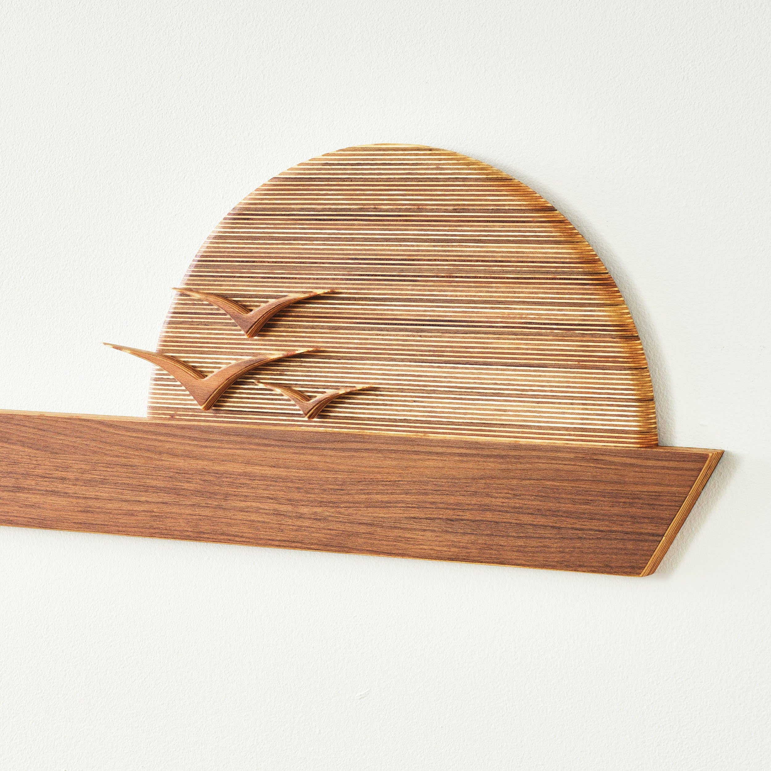 Relic Modern™ | Furniture & Objects - Wholesale Wall Accent - Sun & Birds Wall Hanging in Walnut and Baltic birch1