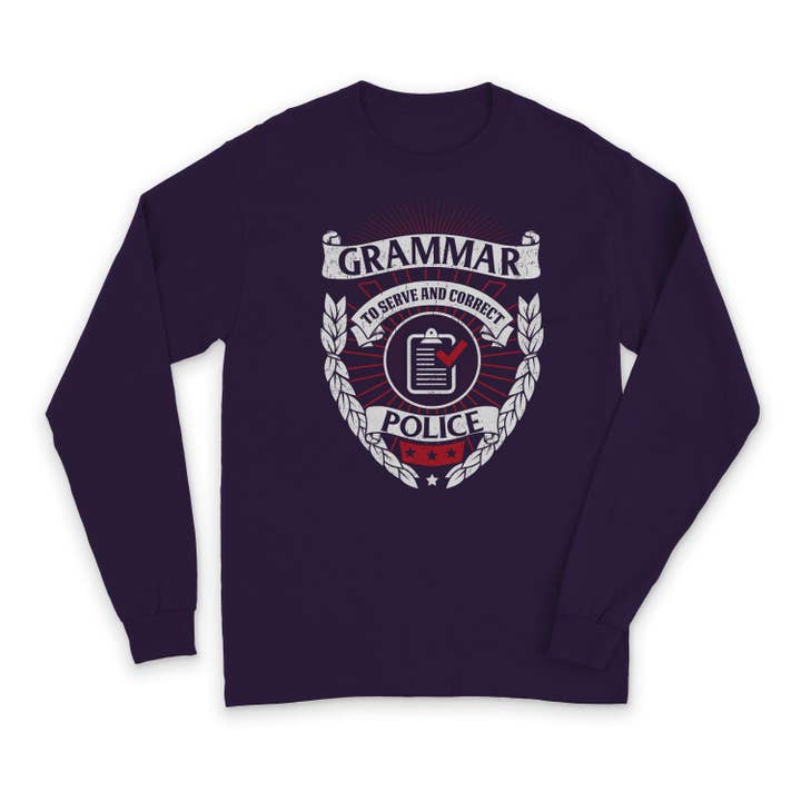Grammar Police - To Serve & Correct - Gemtone for wholesale by Soulful Wear
