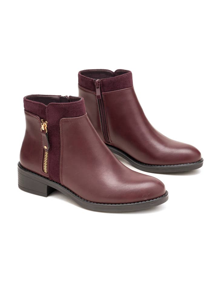 C'M PARIS – wholesale Chelseaboots – Dam – Chica stövletter med gyllene sidodragkedja 6832710