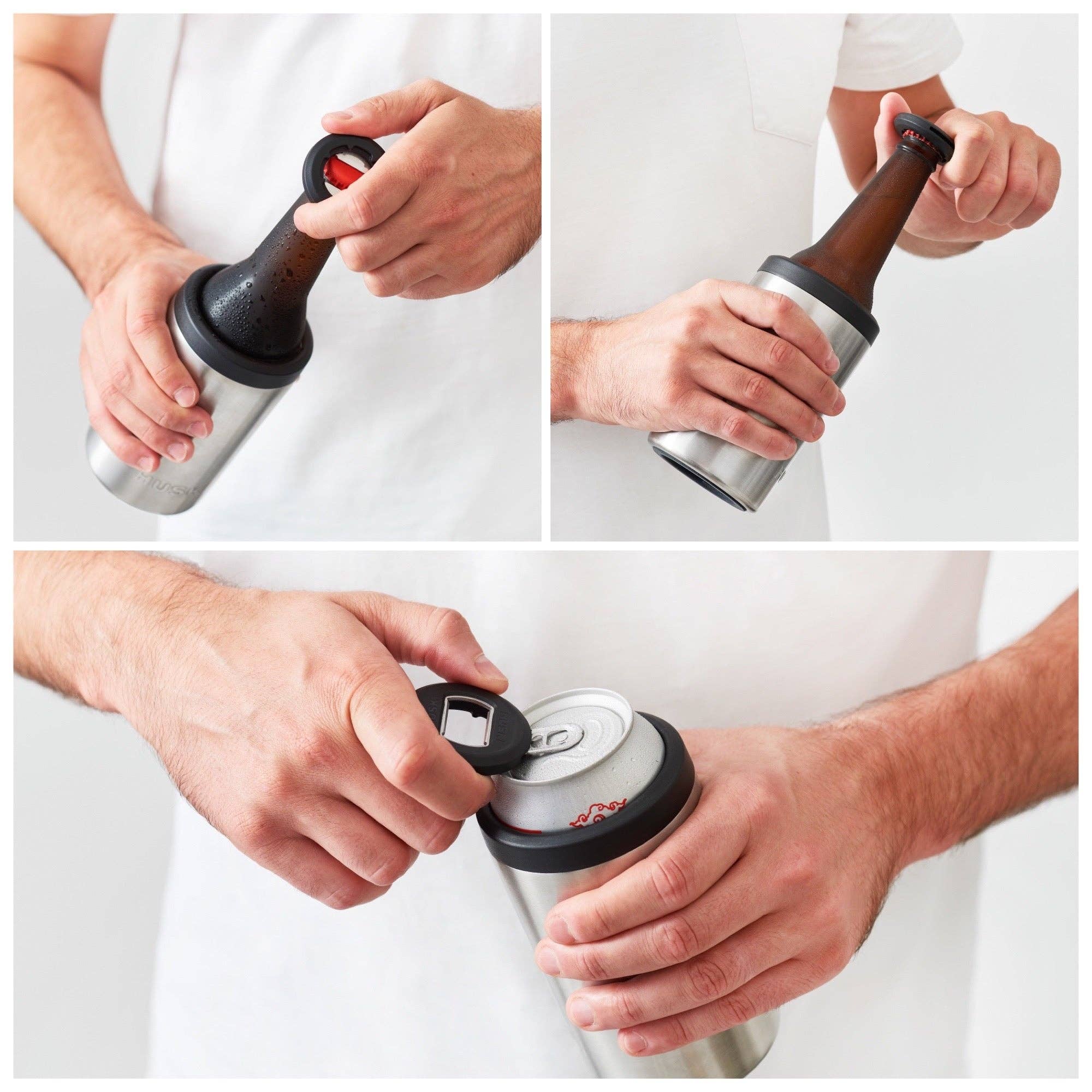 Huski - Wholesale Bottle/Wine Opener - Huski 3-in-1 Bottle Opener Keyring3