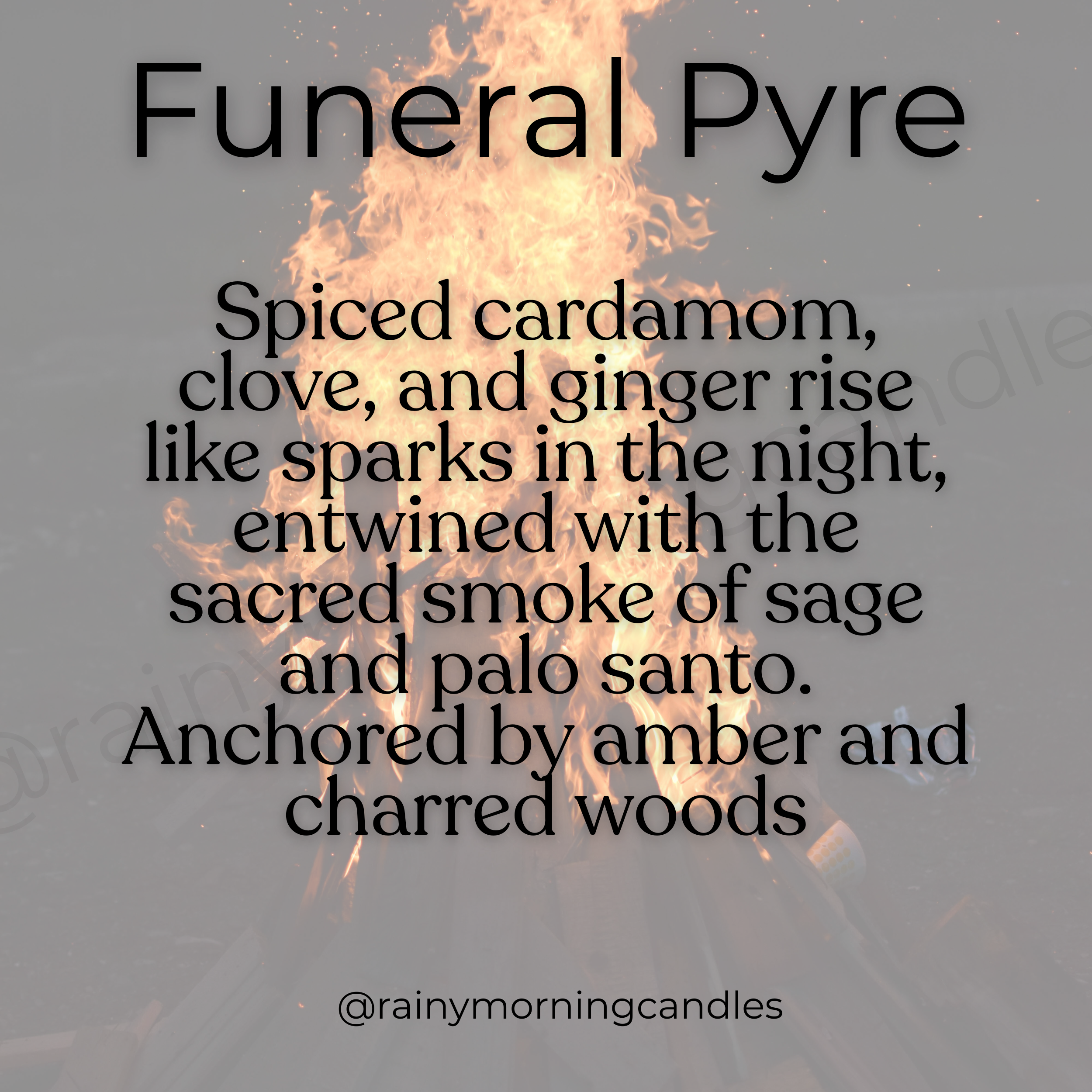 Rainy Morning Candles - Wholesale Wax Melt - Funeral Pyre | Tombstone Wax Melts5