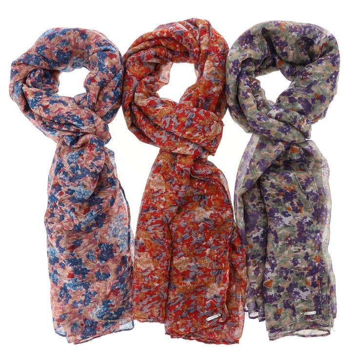 Joe Davies - Wholesale Scarf - Women's - Floral Print Scarf