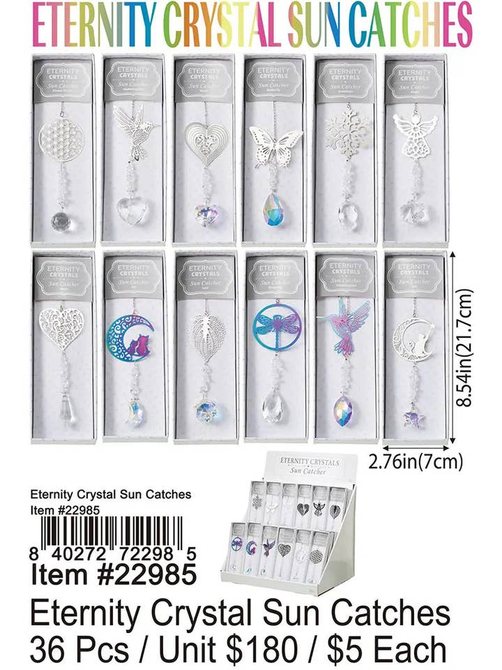 Eternity Crystal Sun Catchers . for wholesale by Puka Creations