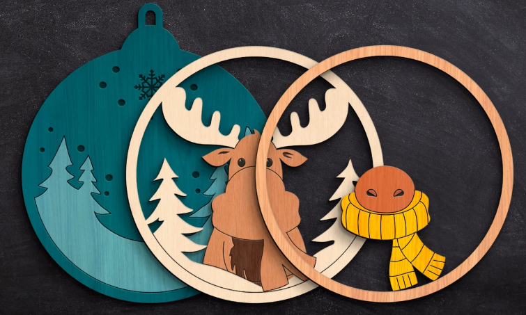 The Craft Witch – wholesale Ornament – Owl Winter Wonderland Ornament Kit1