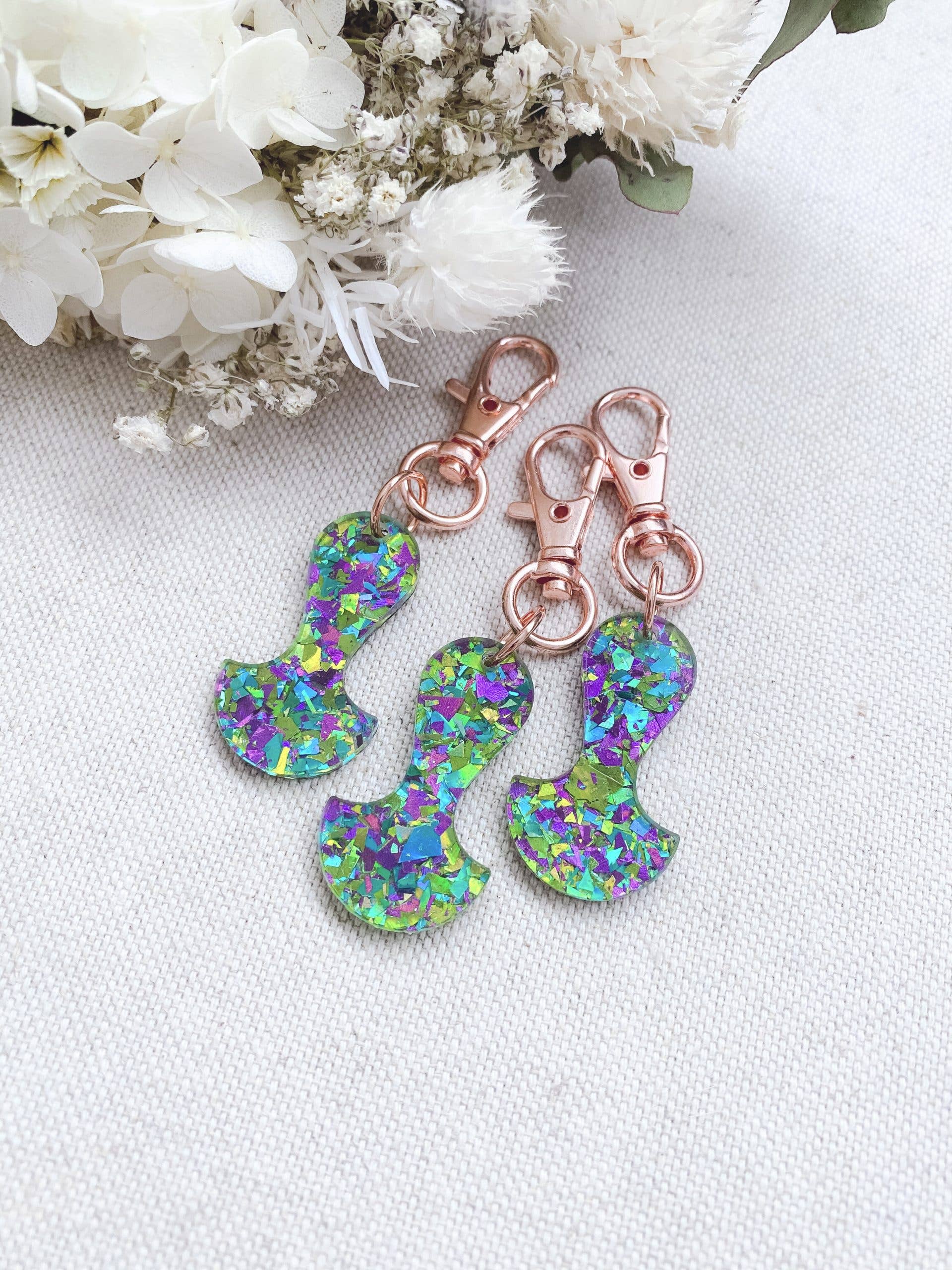 Chuckle & Wood - Wholesale Keychain – Women's - Trolley Tokens - Glitter31