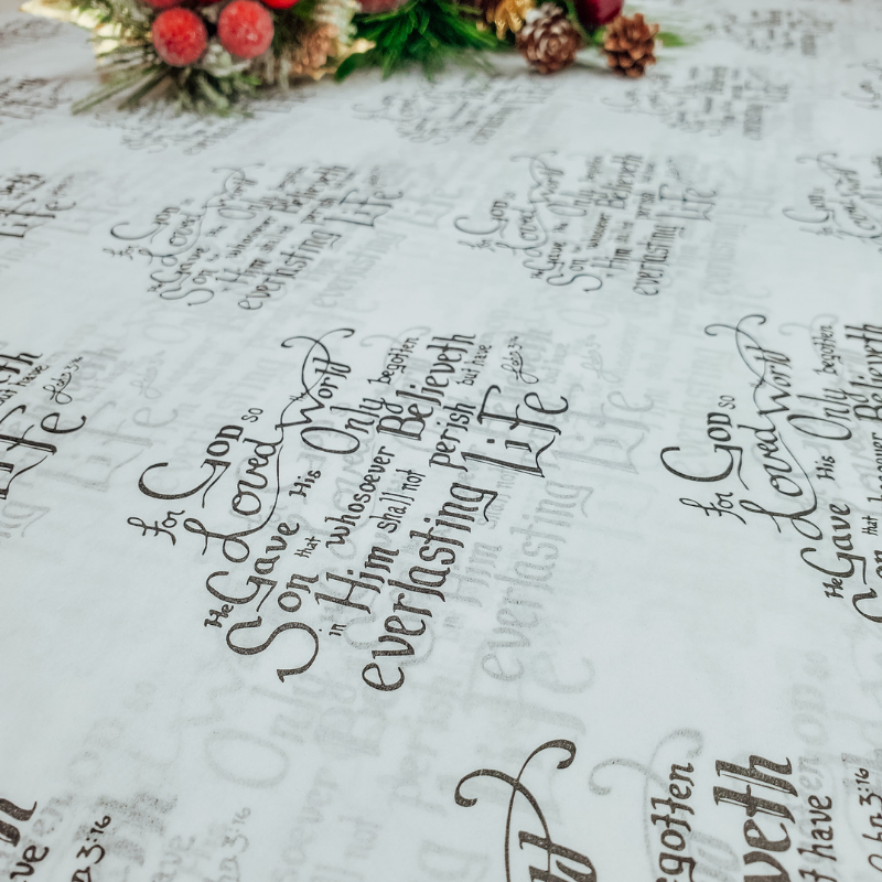 Christian Craft Paper - Wholesale Tissue Paper - Bible Verse | Tissue Paper | Bible  | Packaging Paper2