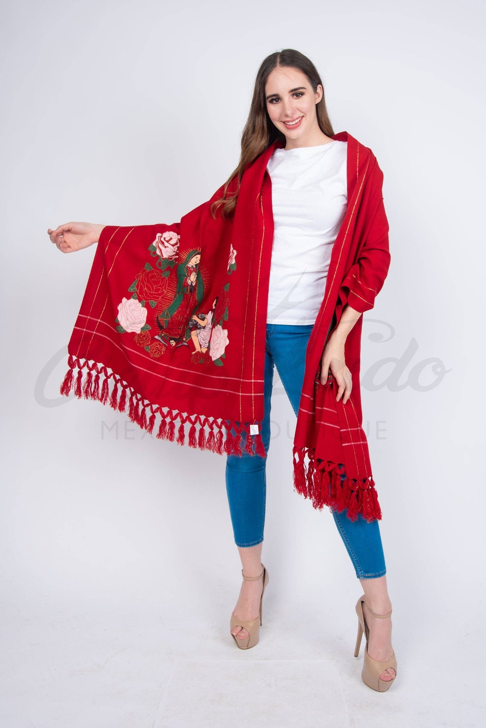 Cielito Lindo - Wholesale Wrap - Women's - Our Lady of Guadalupe Shawl38