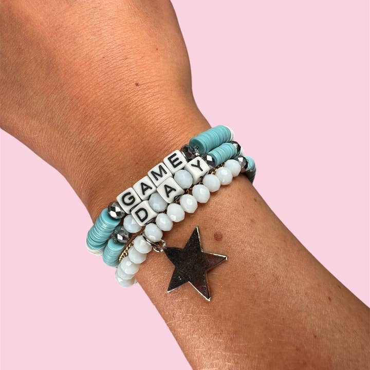 BRACCIALETTO BLU CHIARO PER ADULTI GAME DAY per la vendita all'ingrosso da parte di Camel Threads