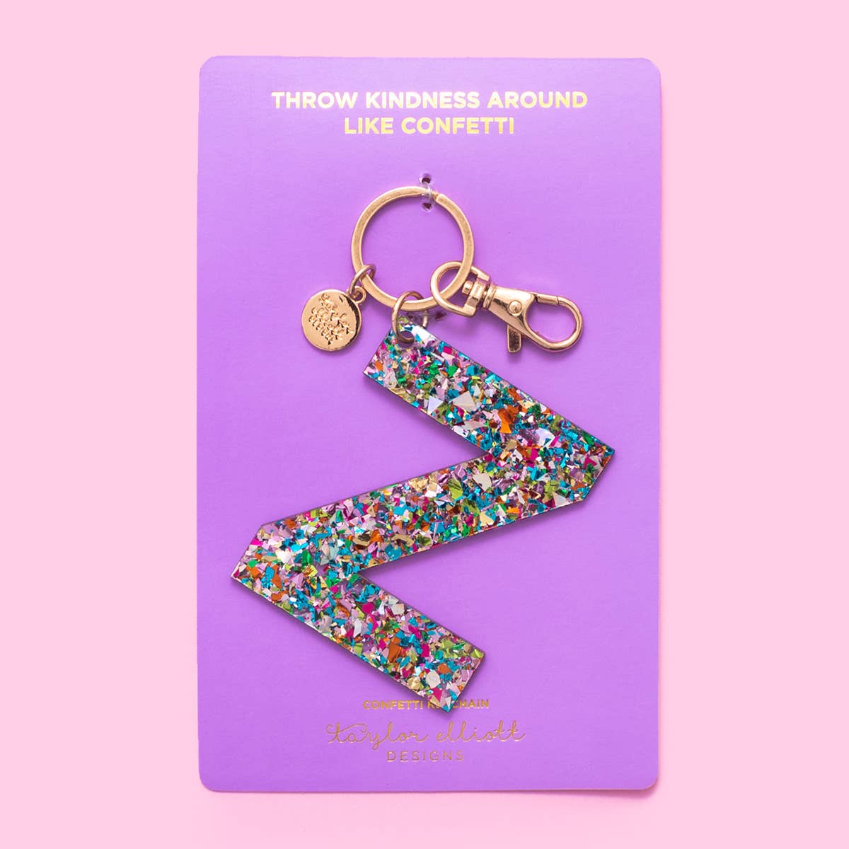 Taylor Elliott Designs - Wholesale Keychain - Women's - *SOME LETTERS ON SALE* Keychain - Confetti Letters - Single24