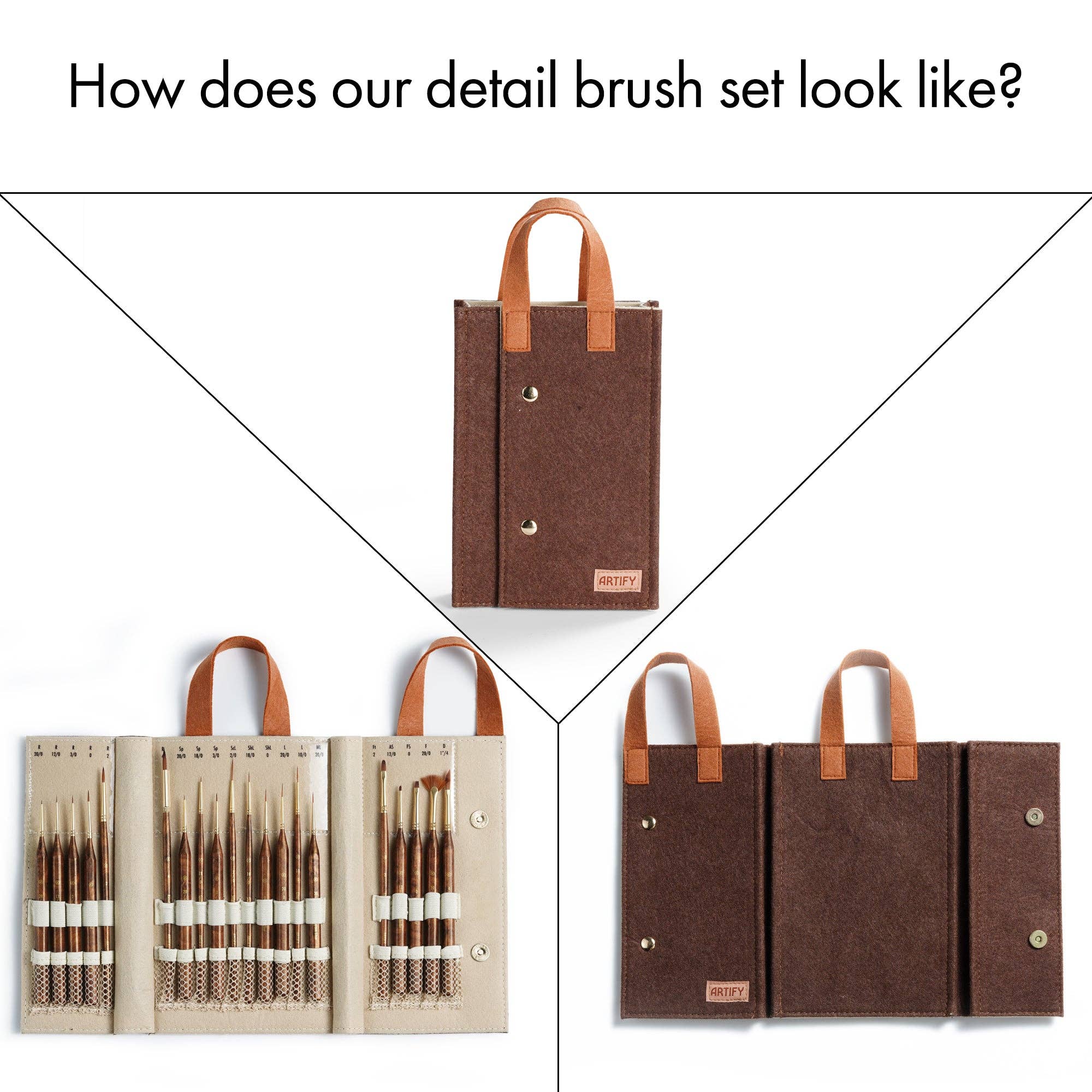 Artify - Wholesale Verf/waxkwast - 20 STUKS Ultra Detail Verfkwasten Gemaakt Voor Ultrafijne Details En De Hoogste Precisie2