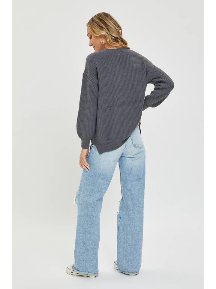 Sweet Lovely by Jen - Wholesale Knit Sweater - Women's - CLASSIC EASY CASUAL EVERYDAY SWEATER