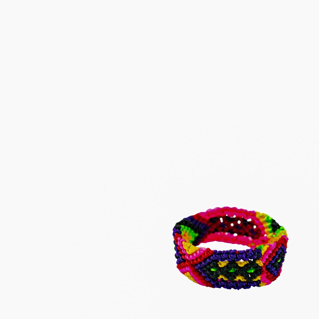 Lumily - Venta al por mayor Anillo de banda/apilable - Anillo Boho tejido de amistad colorido variado - México9