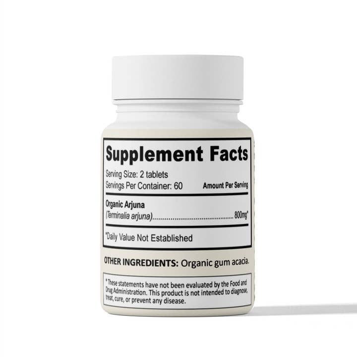 Pure Indian Foods - Wholesale Oral Supplement/Vitamin - Organic Arjuna Tablets (120 ct)