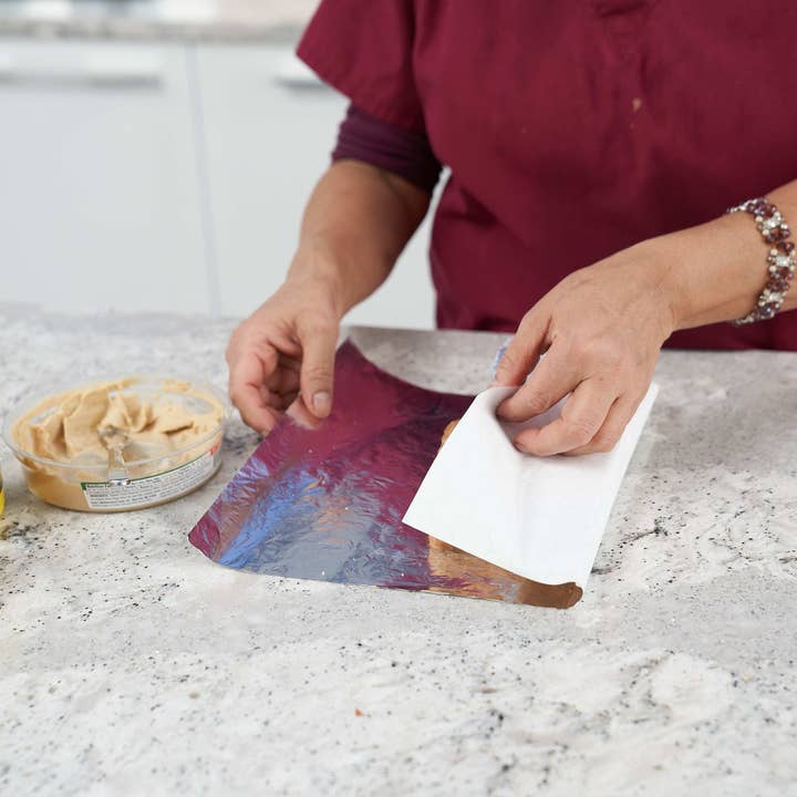 EcoQuality – wholesale Food storage wrap/bag – Pre Cut Insulated Foil Sandwich Wrap Sheets