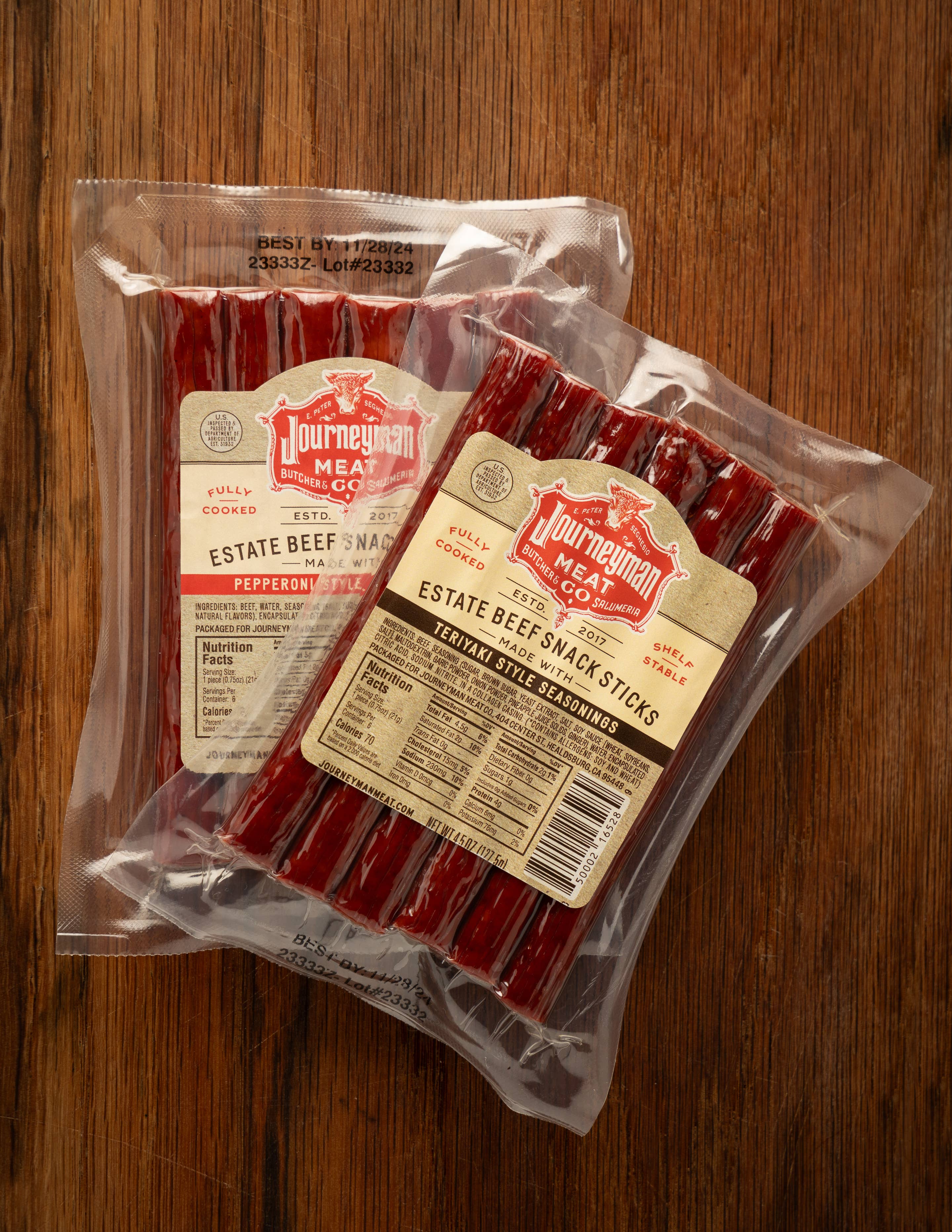 Journeyman Meat Co. - Wholesale Jerky - Snack Sticks - Pepperoni Flavor Estate Beef1