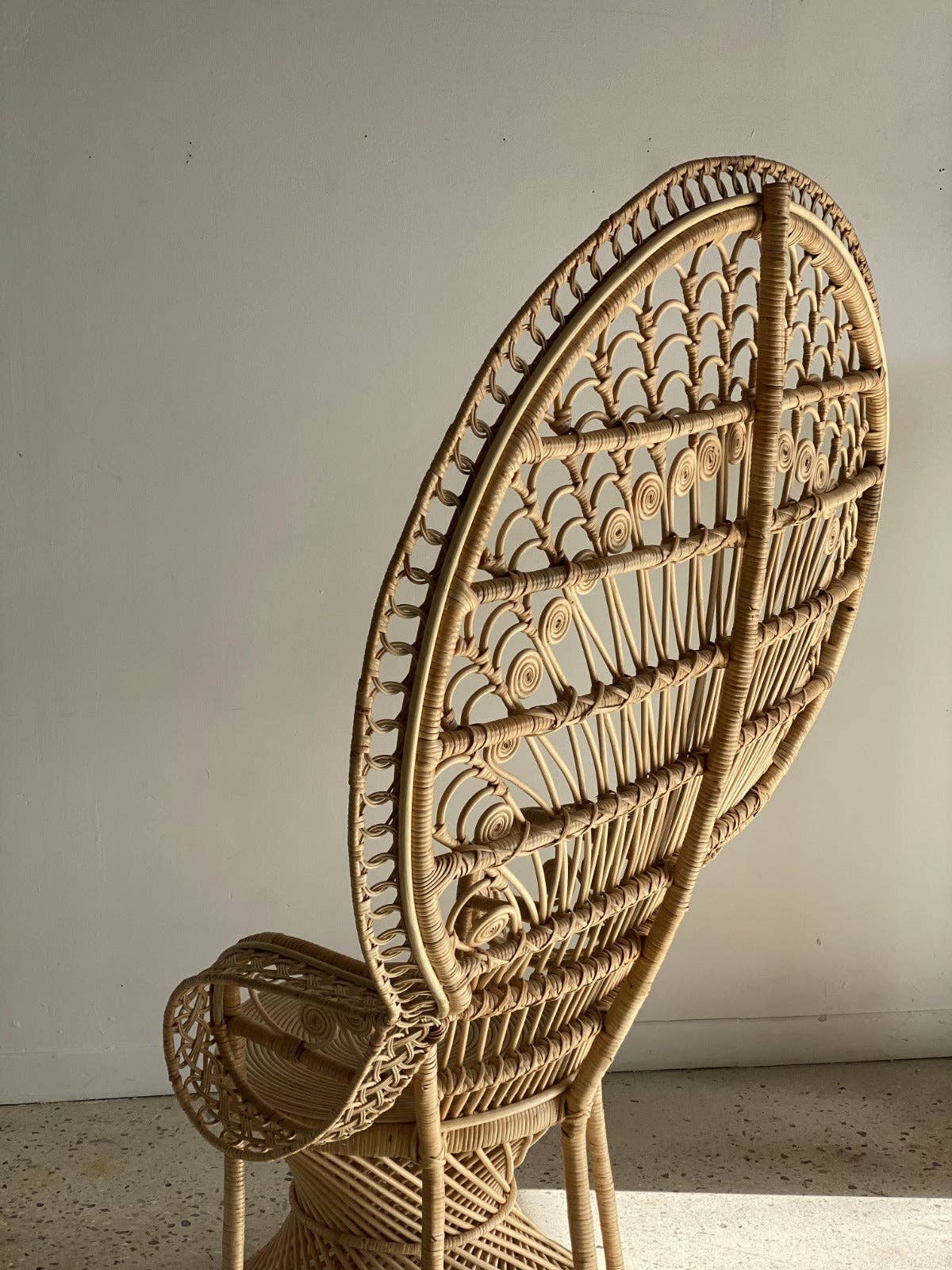 Office Objets - Wholesale Chair - Emmanuelle armchair in rattan with peacock patterns34
