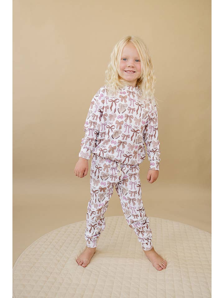 Lucky Panda Kids - Wholesale Top & Pant Set - Kids - Jogger Set | Mocha Bows10