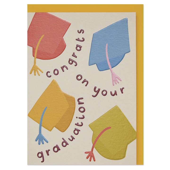 Raspberry Blossom - Wholesale Graduation Card - 'Congrats on Your Graduation' Graduation Card