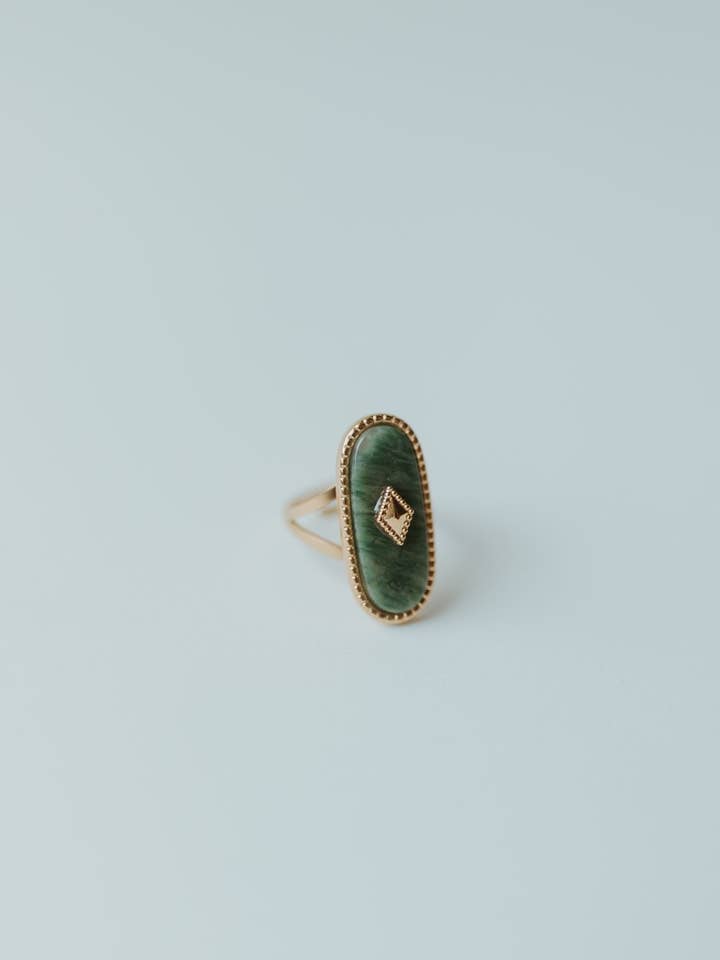 Malakit Ring for engroshandel hos MoonFire