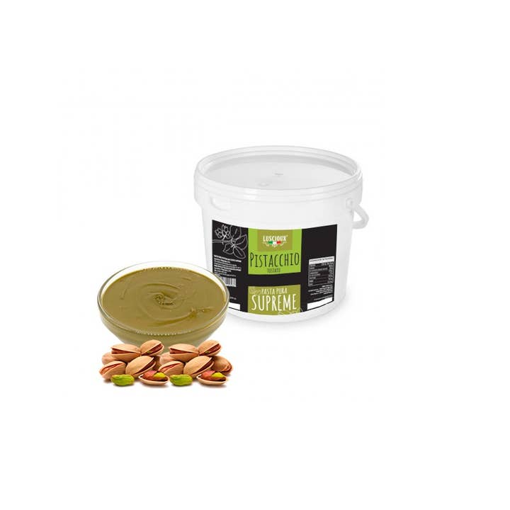 LUSCIOUX - OMNIA GROUP SRL - Wholesale Noten - Pure geroosterde pistachepasta Supreme Emmer van 1 kg