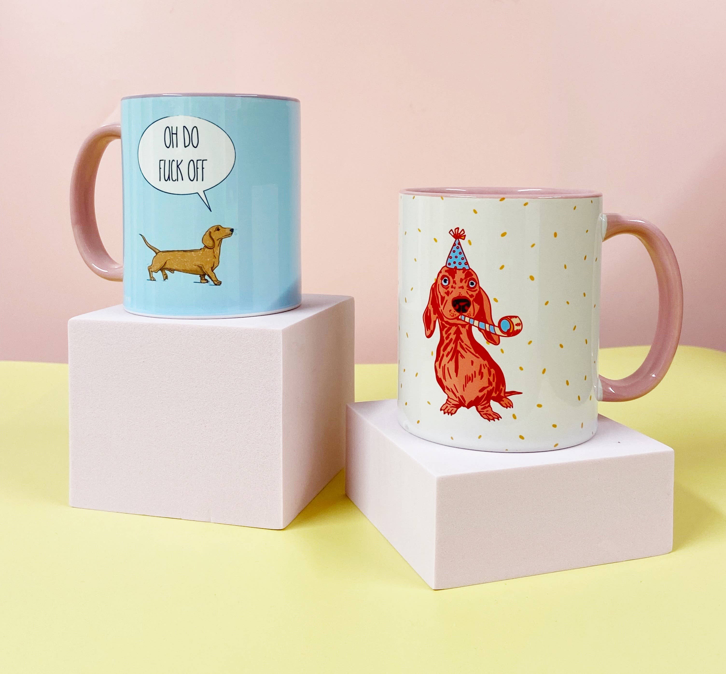 ART WOW – wholesale Kaffekoppar – Muggar 'Dachshund Party Dog - Go Shawty! '8