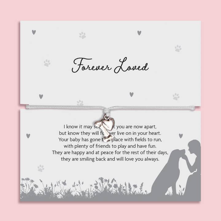 Forever Loved – Pet Loss Bracelet for wholesale by Letterbox Love Bracelets