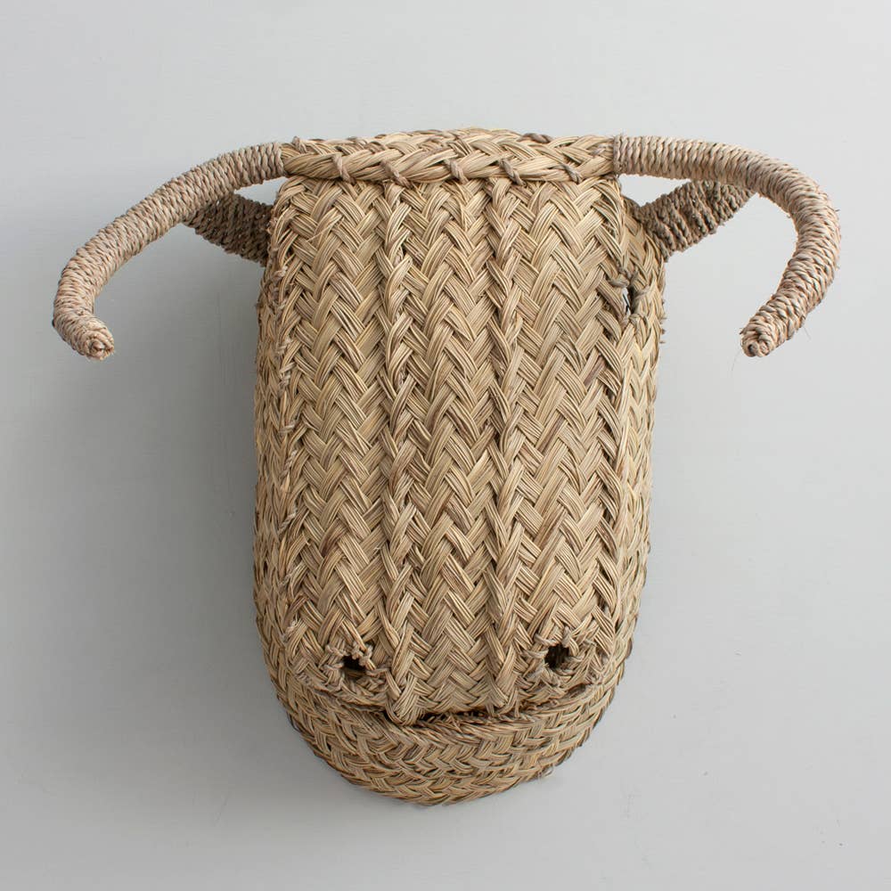 Bohemia Design [now closed] - Vendita all'ingrosso Decorazione da parete 3D - Testa animale tessuta, bufalo1