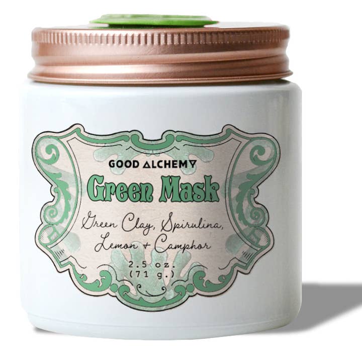 Green Clay Acne Mask, Green Mask: For Unruly Skin for wholesale by Good Alchemy