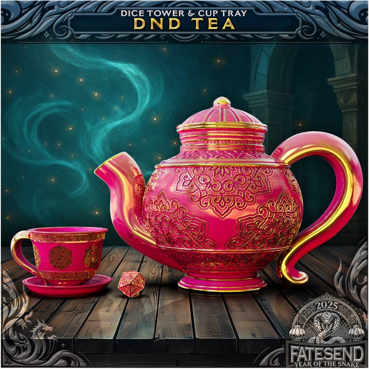 DnD Tea Set for wholesale by Fool's Moon Entertainment, Inc.